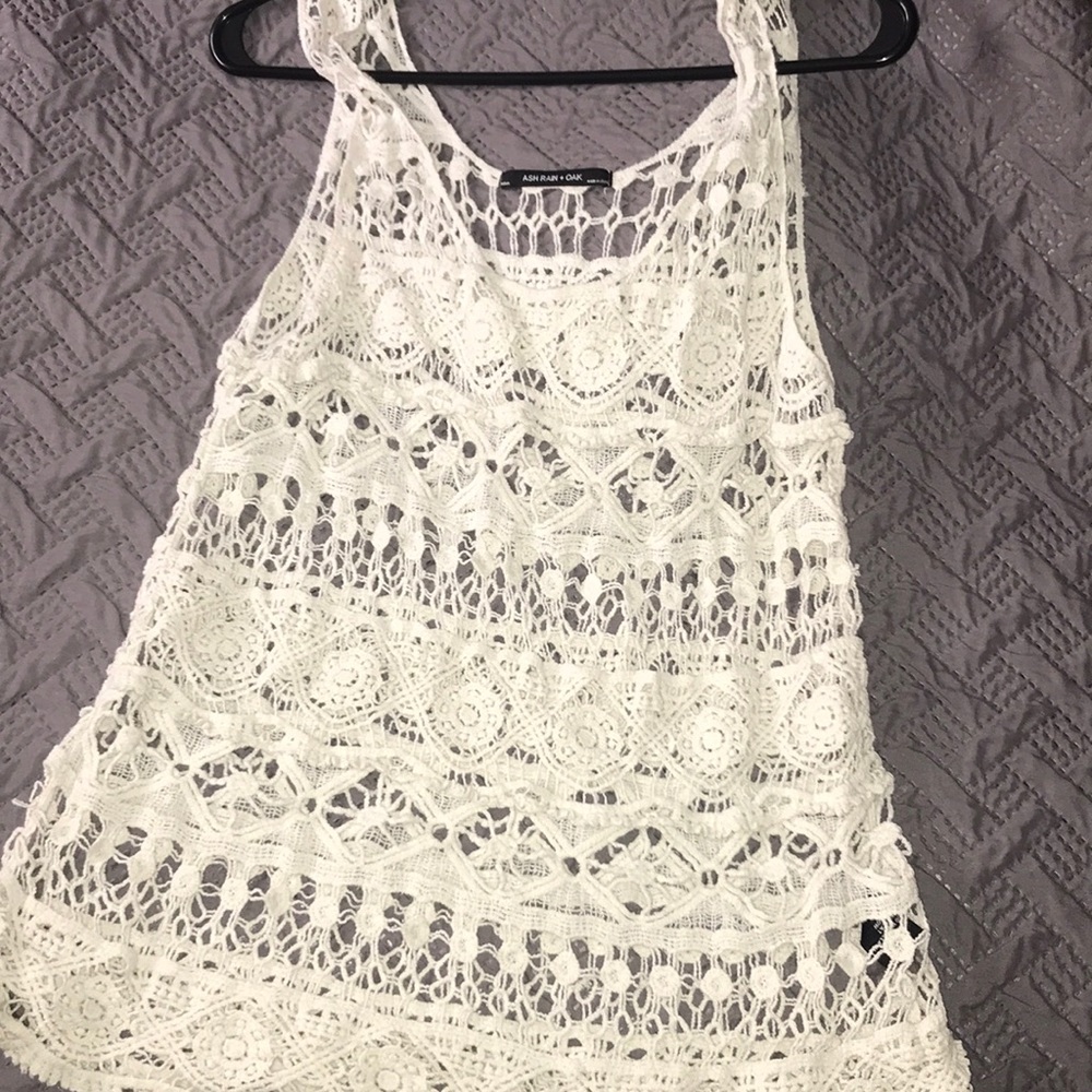 Knit Tank In Cream - Picture 4 of 6